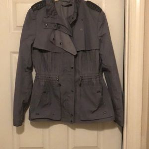 Elie Tahari Grey Parker jacket size M